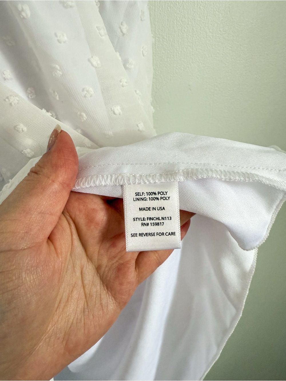 Altar'd State Kristin Clip Dot White Ruffled Mini Dress Size Medium - Picture 7 of 11